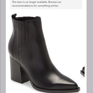 Marc Fisher Oshay Pointed Toe Bootie - black sz 9
